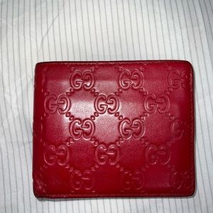 Red Men’s Gucci Wallet
